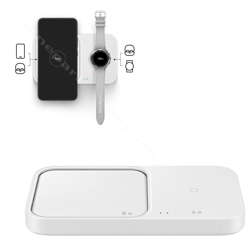 Беспроводное зарядное устройство Samsung Duo 15 Вт белое
