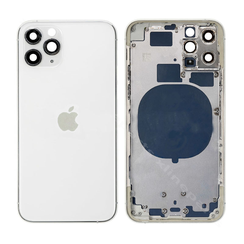 Задняя батарея и средняя крышка Apple iPhone 11 Pro Max серебристый OEM