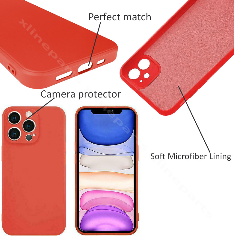 Задний чехол силиконовый в комплекте Apple iPhone 14 красный