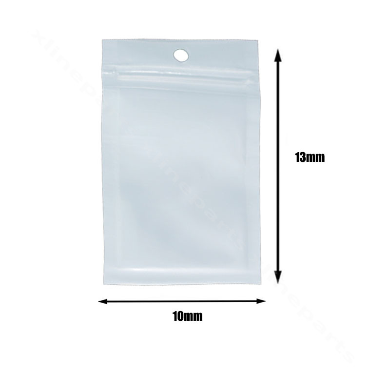 Clear Plastic Zip Bag CE for Package 13*10cm white