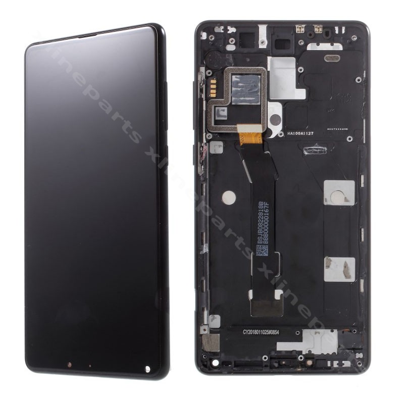 LCD Complete Frame Xiaomi Mi Mix 2 black OCG