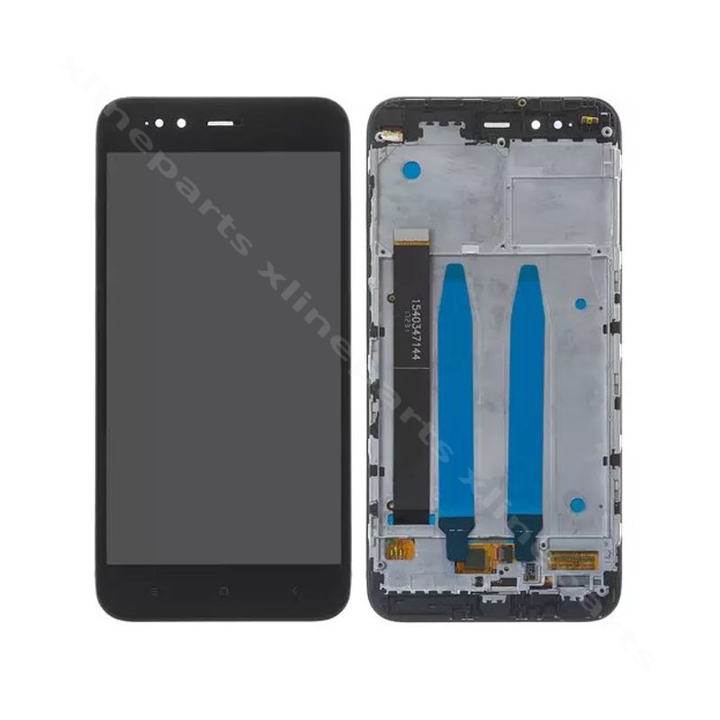 LCD Complete Frame Xiaomi Mi A1 5X black OEM*