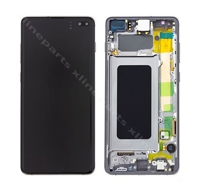 ЖК-дисплей в полной рамке Samsung S10 Plus G975 призма черный (оригинал)