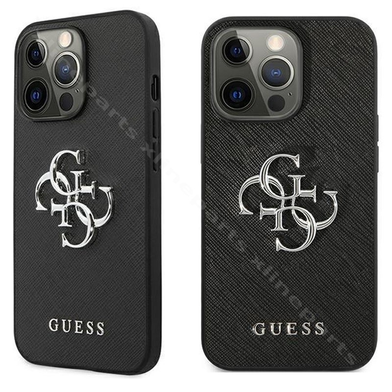 Back Case Guess Saffiano 4G Metal Apple iPhone 13 Pro black