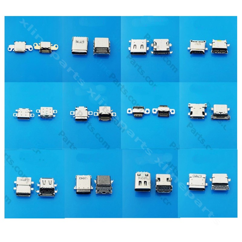 Mix Connector Chargers Set USB-C 3.1 Female Android Mobile Phones and Tablets 12pcs