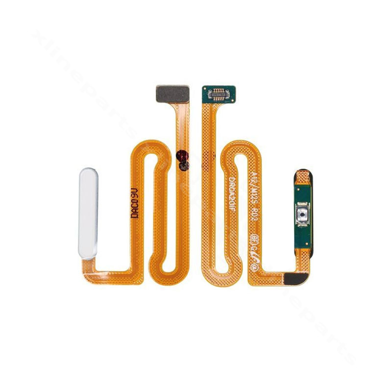 Flex Cable Fingerprint Sensor Power Button Samsung A12 A125/A127 white (Original)