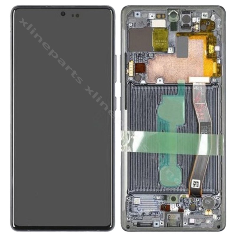 LCD Complete Frame Samsung S10 Lite G770 prism black (Original)