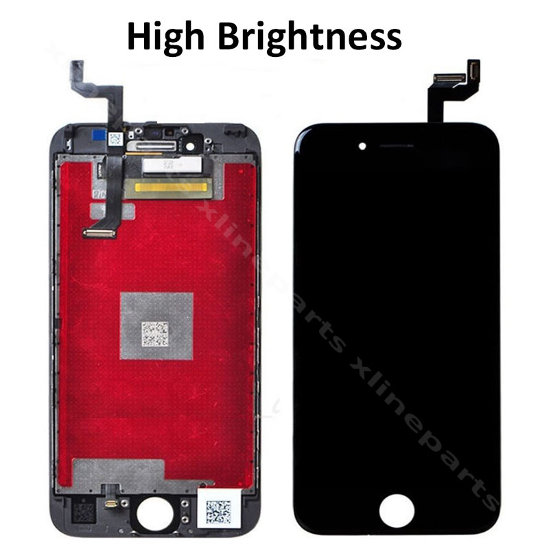 Πλήρης LCD Apple iPhone 6G μαύρο Υψηλή φωτεινότητα