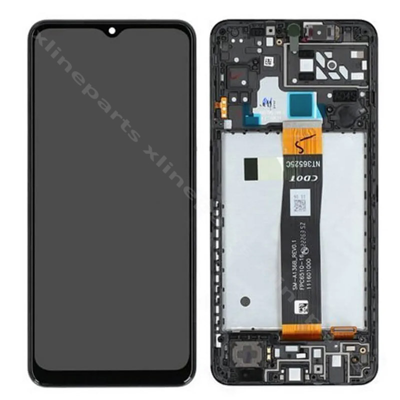 LCD Complete Frame Samsung A04s A047 black (Original)