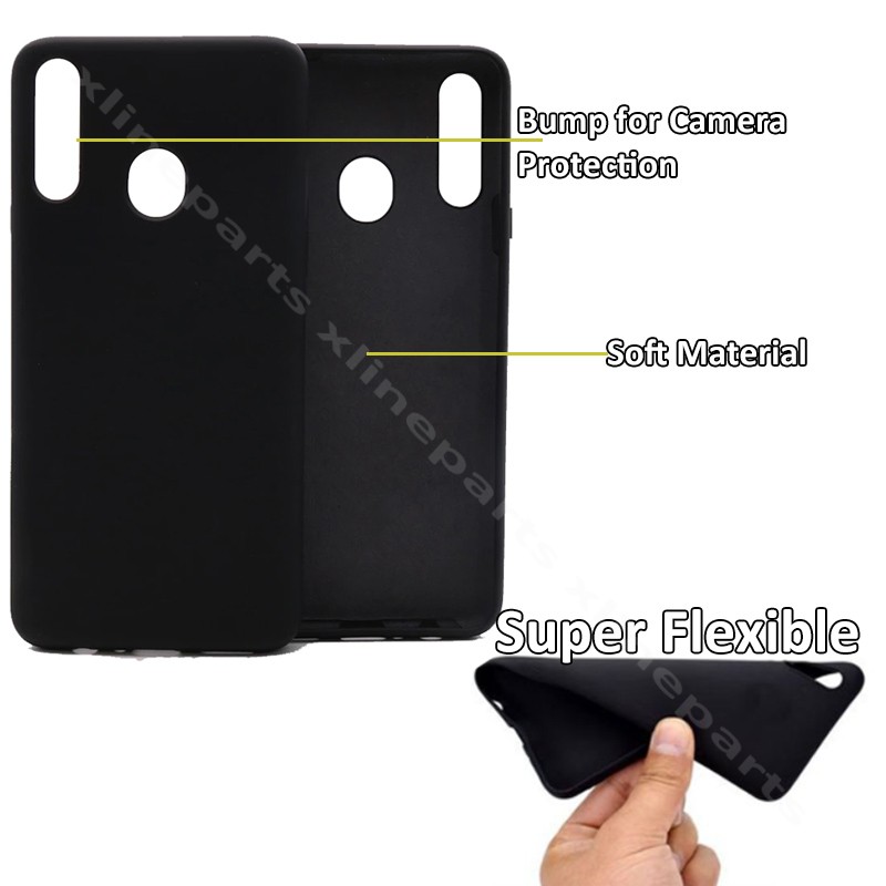 Задний чехол силиконовый Huawei Y6s/Y6 (2019) черный