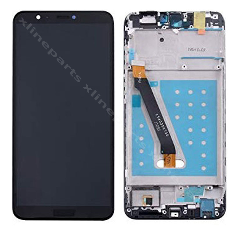 LCD Complete Frame Huawei P Smart black -OEM