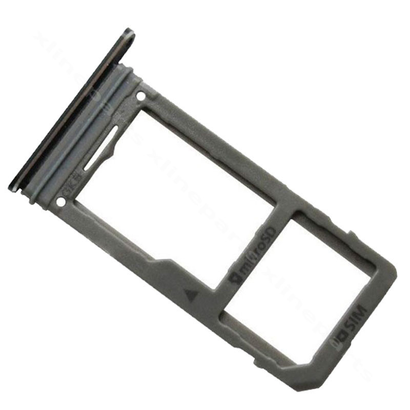 Sim Memory Card Holder Samsung Note 8 N950 black (Original)