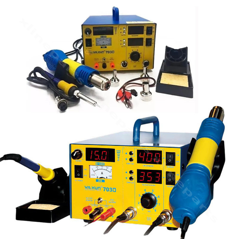 Hot Air Station with Soldering Iron and Power Supply Yaxun YX703D 220V