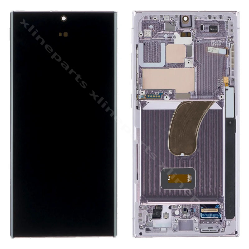 Πλήρες πλαίσιο LCD Samsung S23 Ultra S918 lavender (Πρωτότυπο)