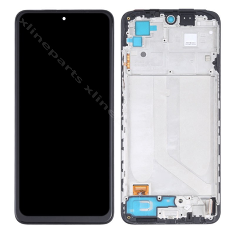 LCD Complete Frame Xiaomi Redmi Note 10/ Note 10S black (Original)