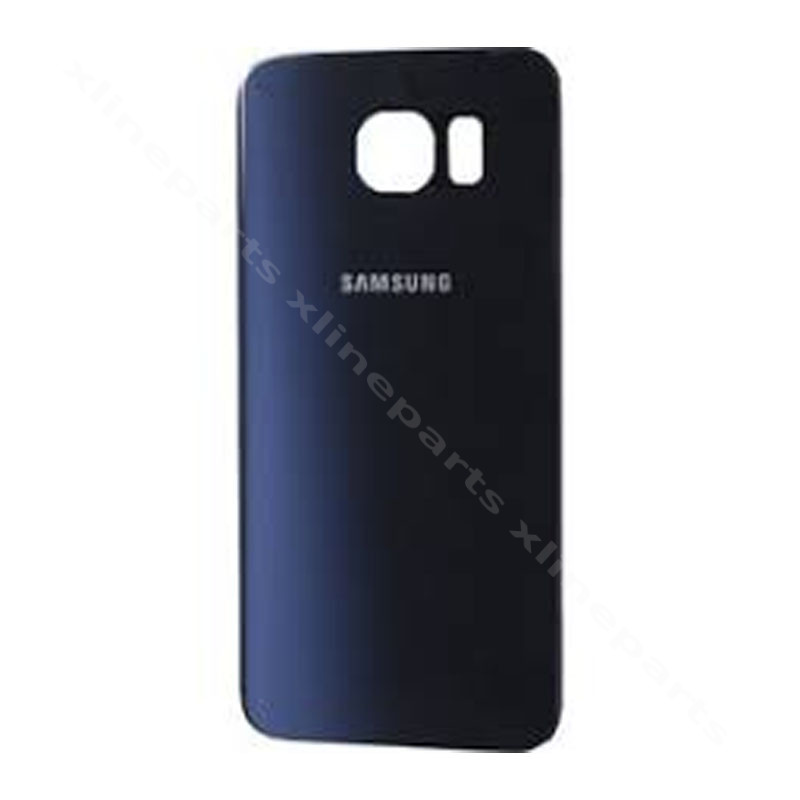 Задняя крышка аккумуляторного отсека Samsung S6 Edge Plus G928 темно-синяя