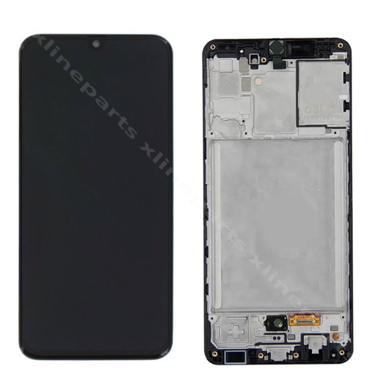 LCD Complete Frame Samsung A31 A315 black (Original)