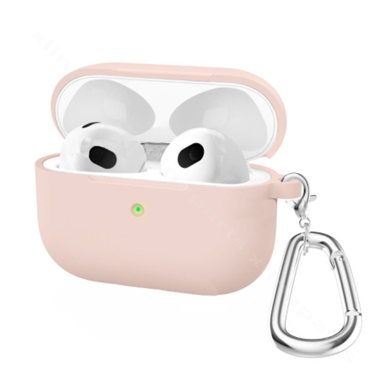 Силиконовый чехол для Apple AirPods 3-го поколения розовый