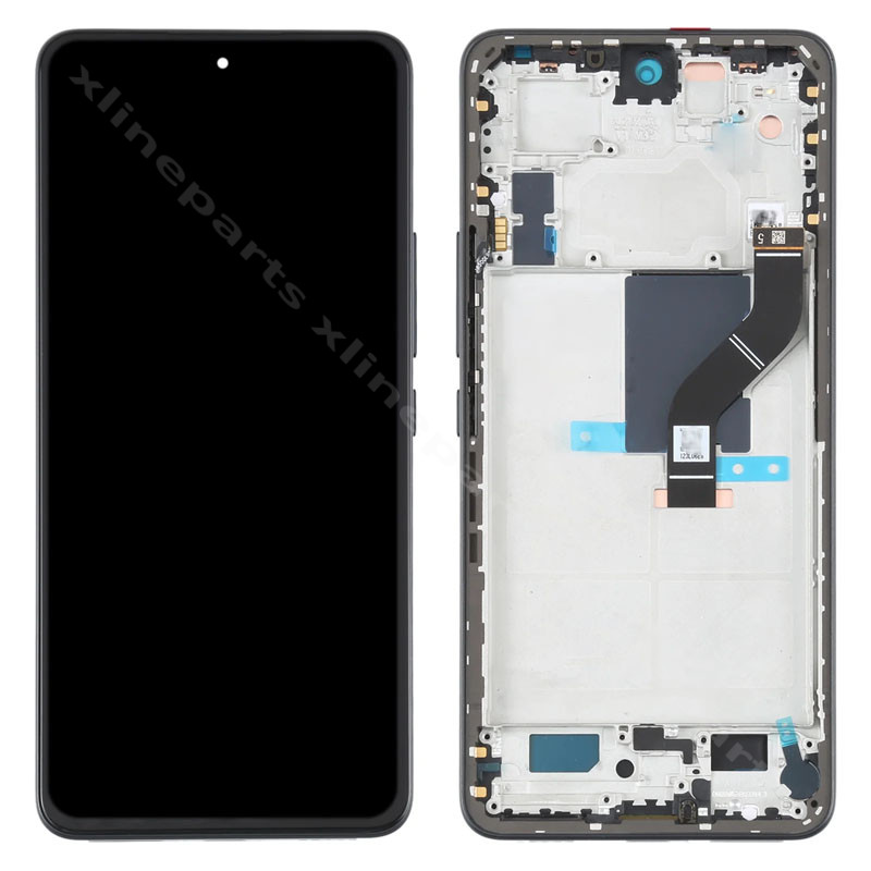 LCD Complete Frame Xiaomi 12 Lite black (Original)