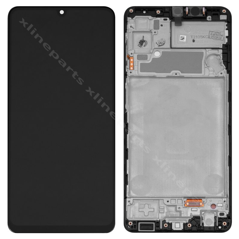 ЖК-экран в полной рамке Samsung A22 4G A225 черный (оригинал)