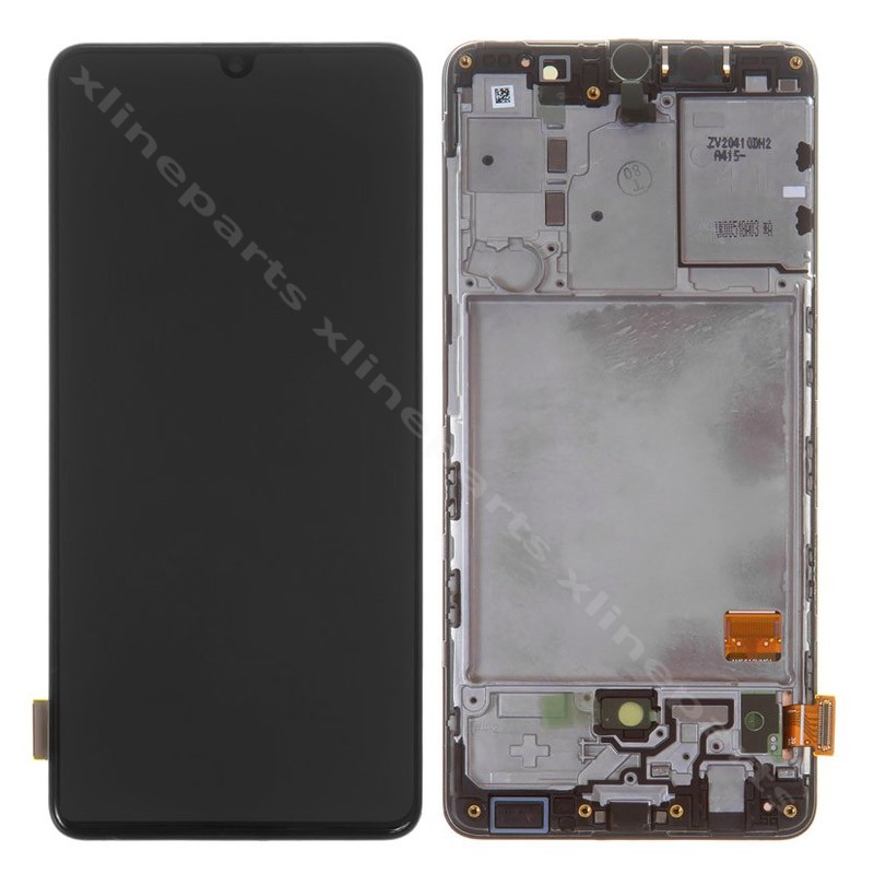 ЖК-экран в полной рамке Samsung A41 A415, черный OLED*