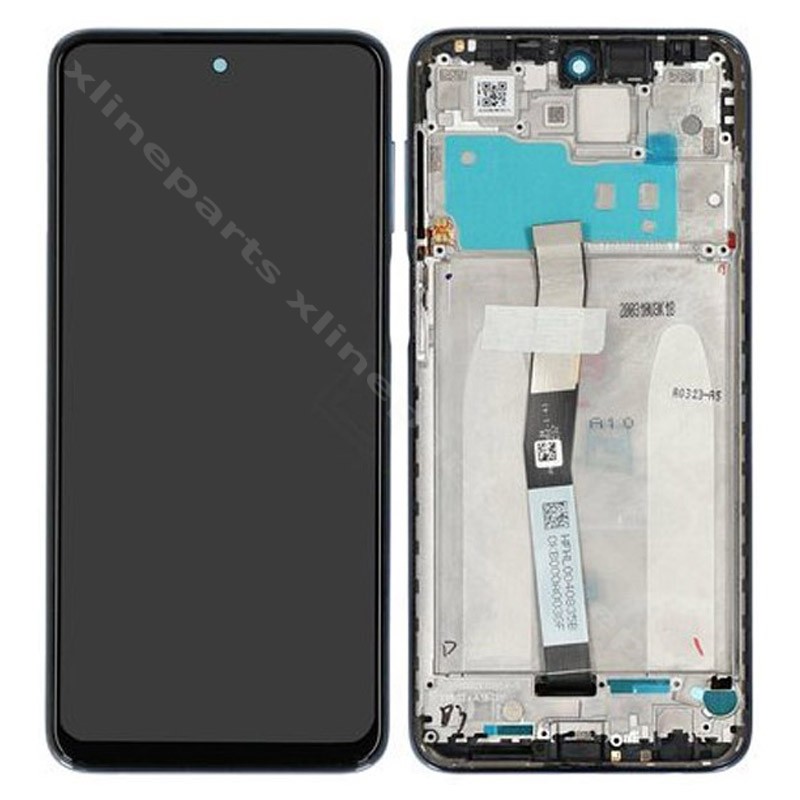 LCD Complete Frame Xiaomi Redmi Note 9S/ Note 9 Pro 4G/ Redmi Note 9 Pro Max/ Redmi 10 Lite/ Poco M2 Pro interstellar gray (Original)