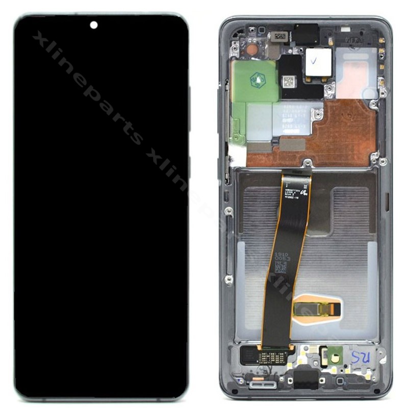 LCD Complete Frame Samsung S20 Ultra G988 gray (Original)