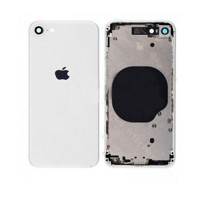 Задняя аккумуляторная и средняя крышка Apple iPhone 8 серебристый