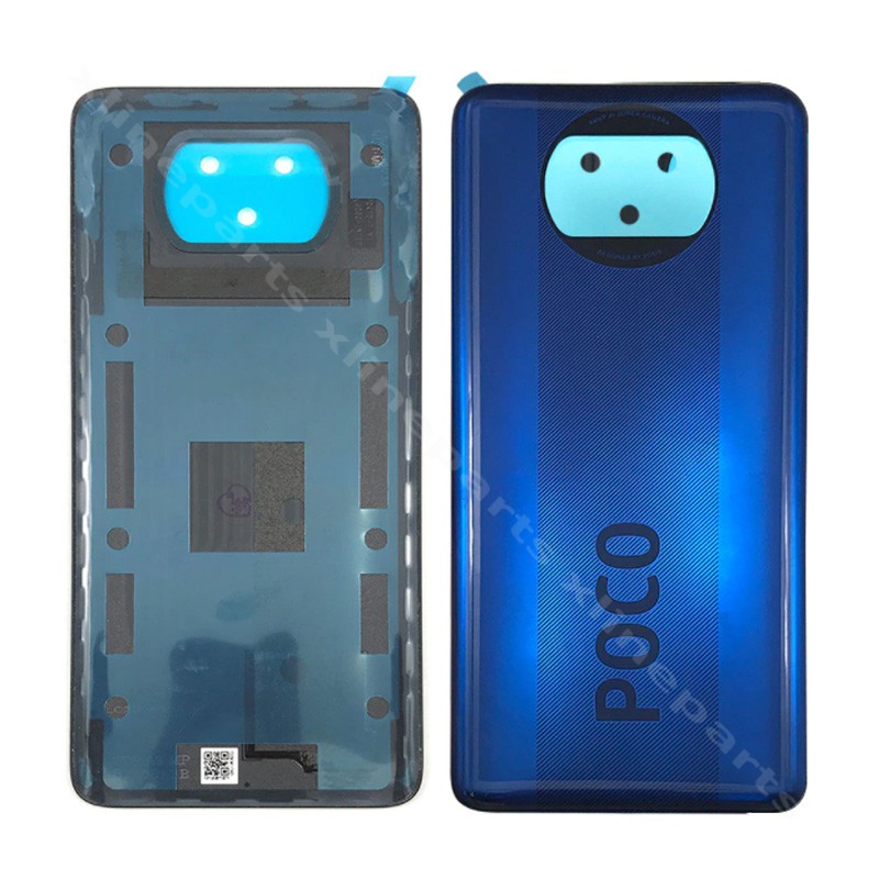 Back Battery Cover Xiaomi Poco X3 Pro blue OEM