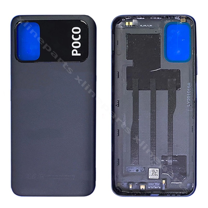 Back Battery Cover Xiaomi Poco M3 4G black OEM