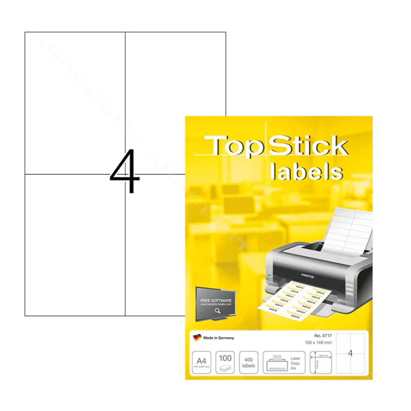 Top Stick Labels 105*148mm