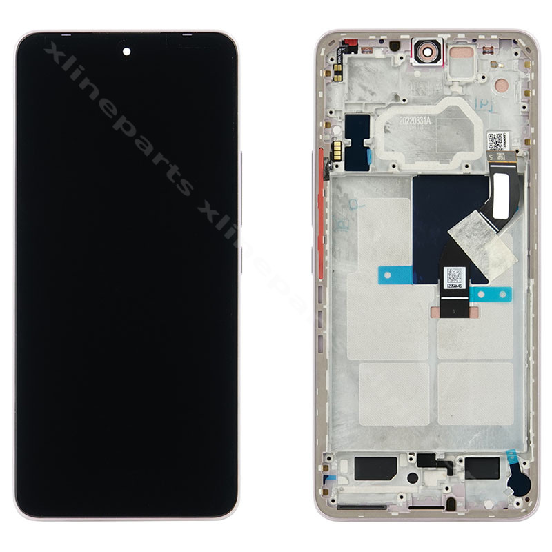 LCD Complete Frame Xiaomi 12 Lite 5G purple (Original)