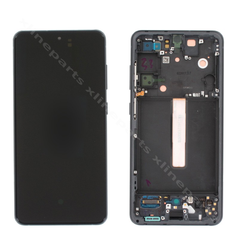 LCD Complete Frame Samsung S21 FE G990 gray (Original)