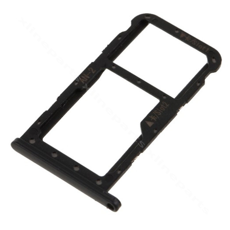 Sim Card Holder Dual Huawei P20 Lite black (Original)