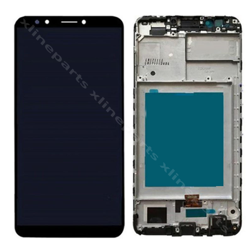LCD Complete Frame Huawei Y7 Prime (2018)/ Y7 Pro (2018) black OEM