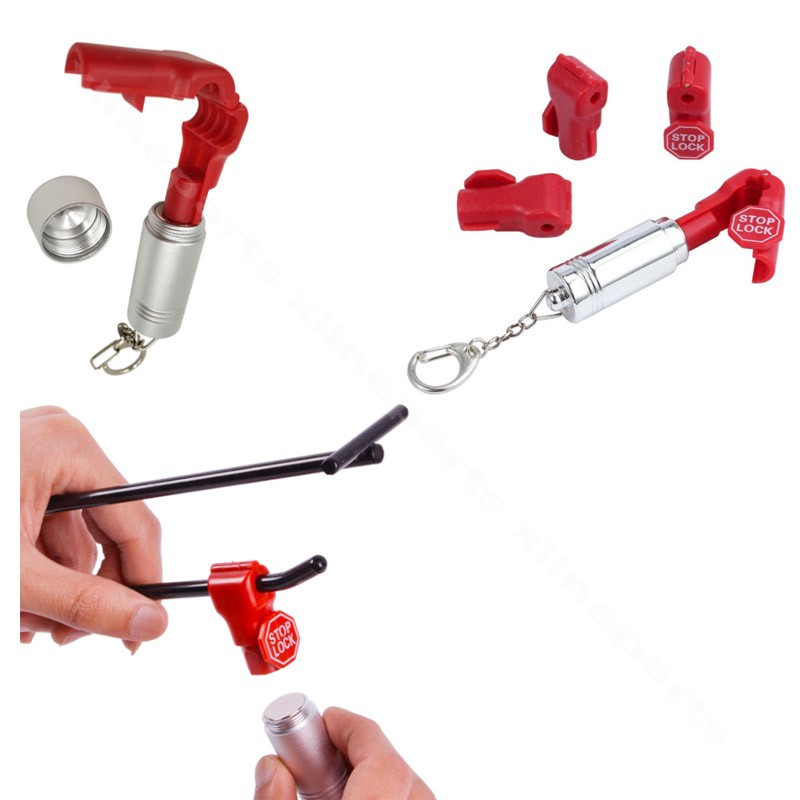 Hook Stop Lock Magnetic Detacher silver