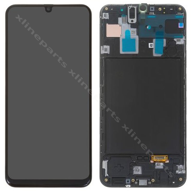LCD Complete Frame Samsung A30 A305 black OLED