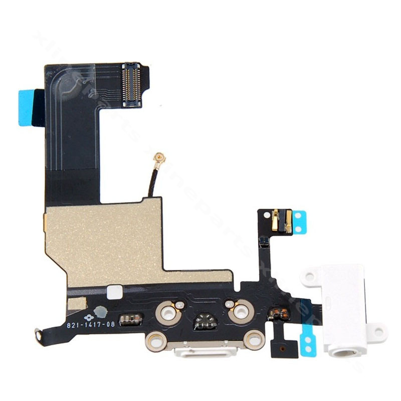 Flex Connector Charging Port and Headphone Jack Apple iPhone 5G white (Original)