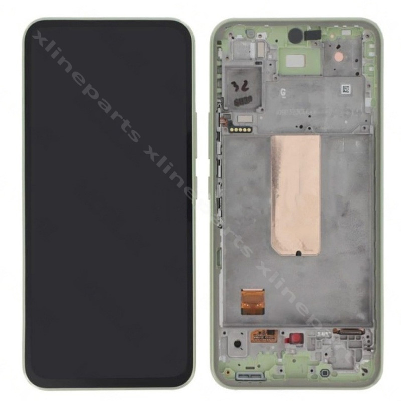 LCD Complete Frame Samsung A54 A546 green (Original)