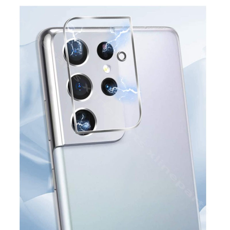 Защитная пленка из закаленного стекла для камеры Samsung S21 Ultra G998, прозрачная