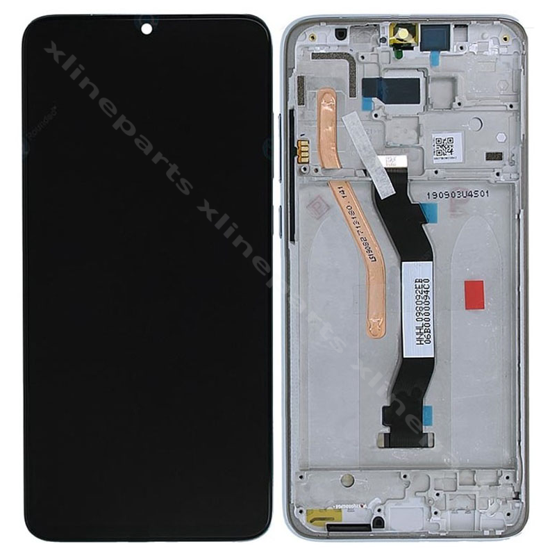 LCD Complete Frame Xiaomi Redmi Note 8 Pro black (Original)