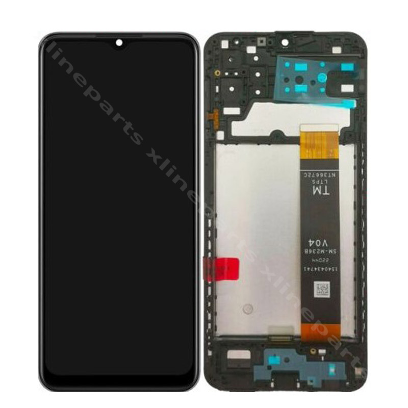LCD Complete Frame Samsung A13 4G A135 black (Original)