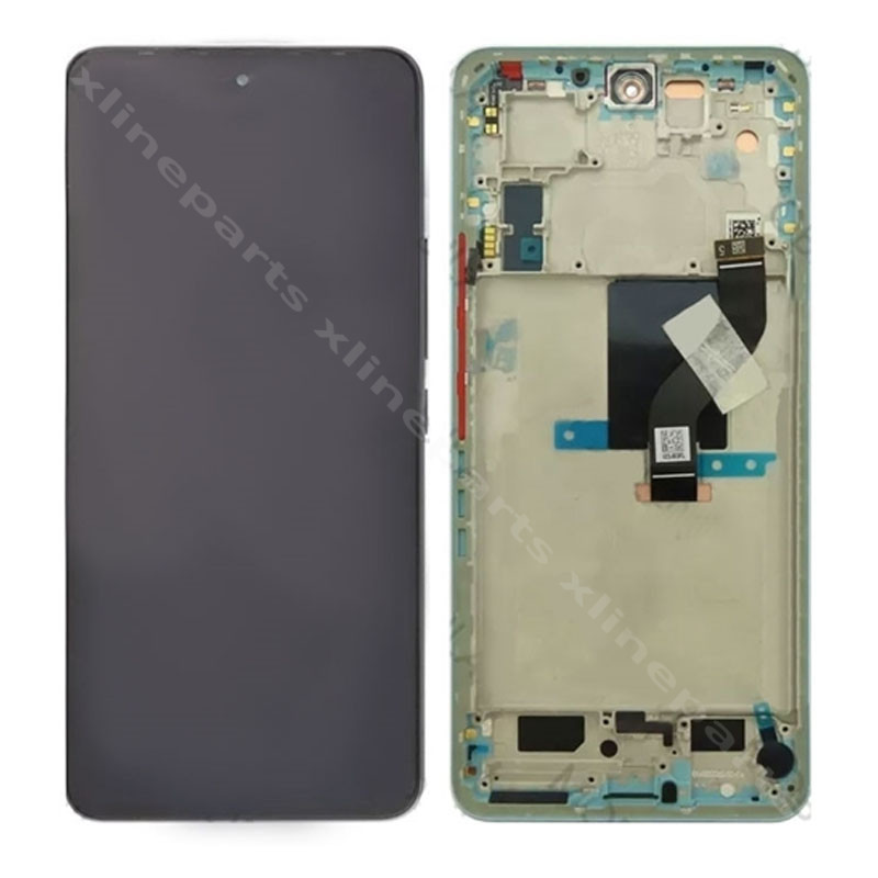 LCD Complete Frame Xiaomi 12 Lite 5G green (Original)