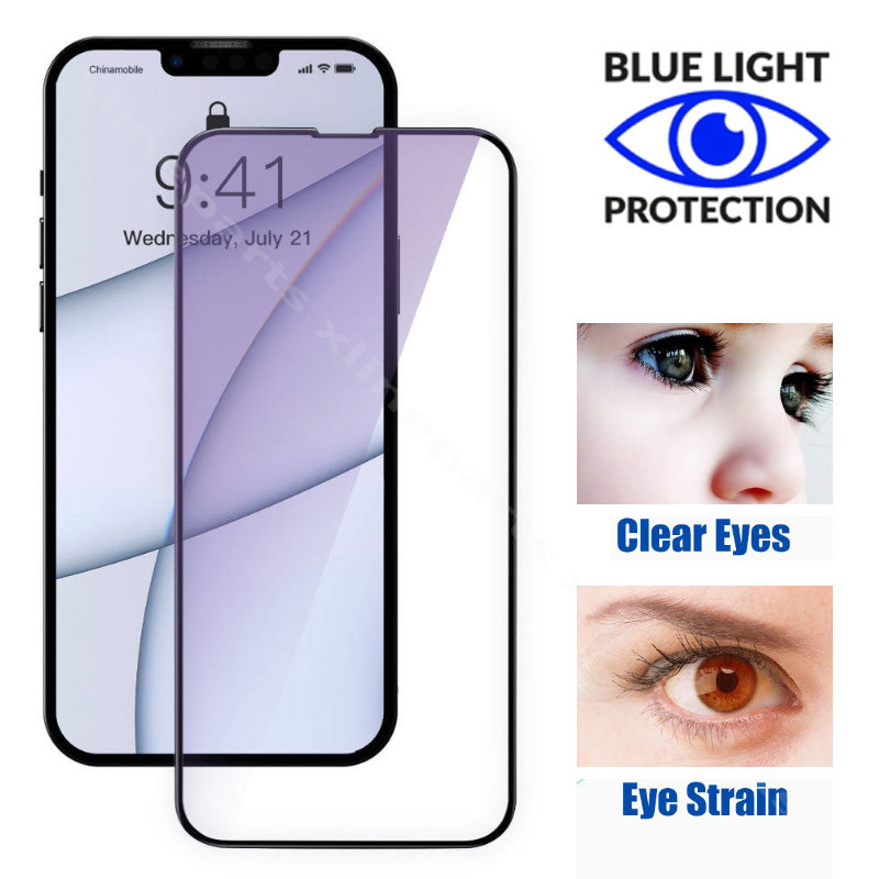 Закаленное стекло с защитой от синего света Apple iPhone 14