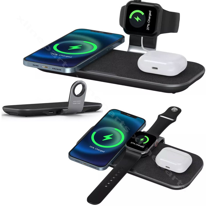 Wireless Charger Wiwu Power PA3IN1B 2-in-1 15w black