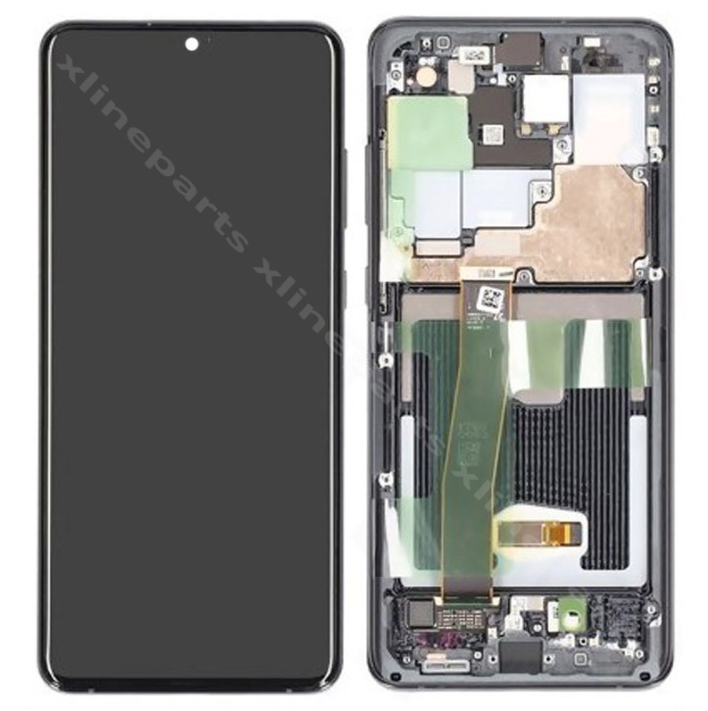 LCD Complete Frame Samsung S20 Ultra G988 black (Original)