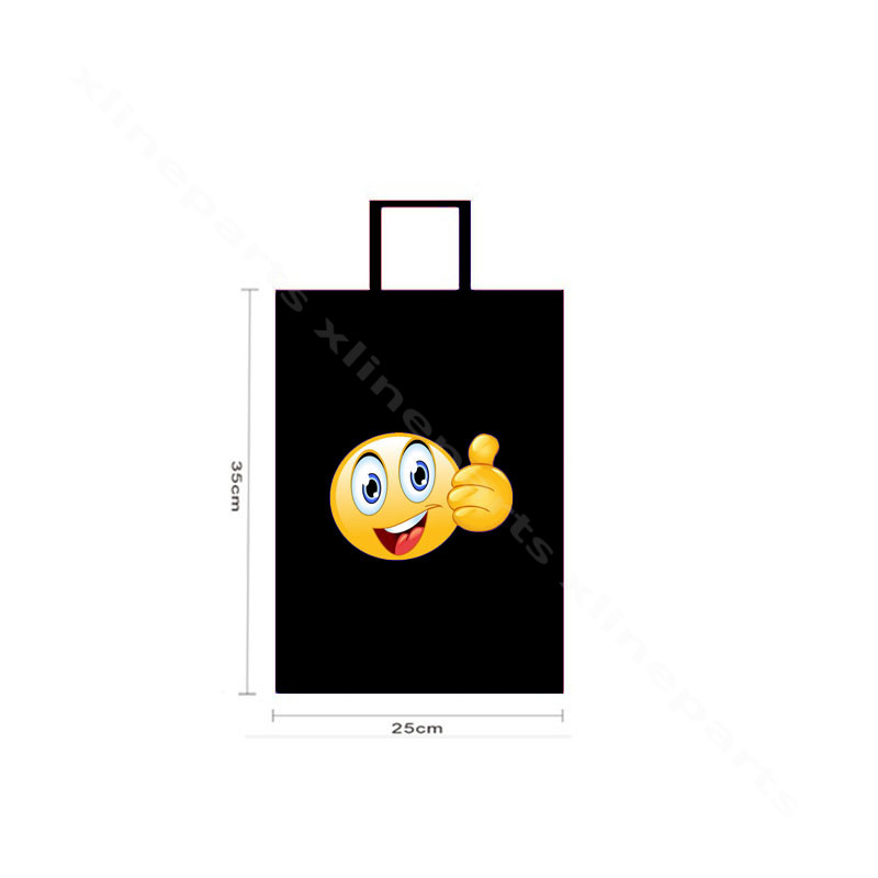 Shopping Bag Smile 35*25*10cm black