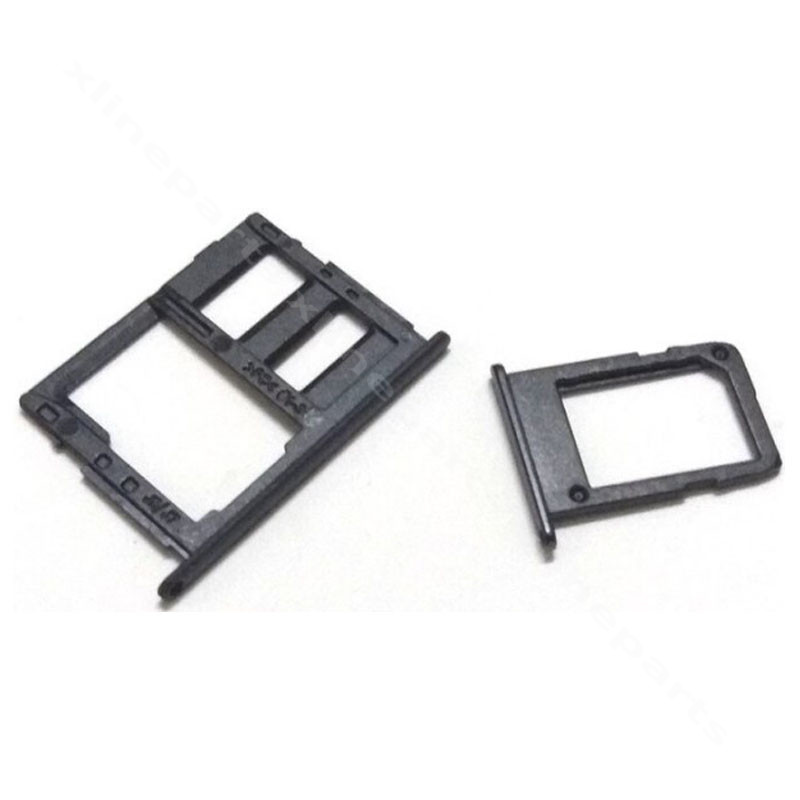 Держатель карты карты SIM Samsung J4 Plus J415 Black (оригинал)