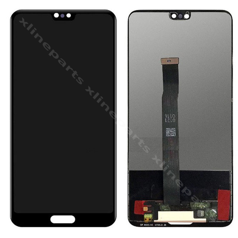 LCD Complete Huawei P20 black OCG