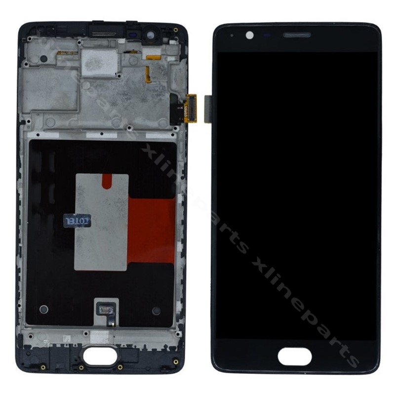 LCD Complete Frame OnePlus 3/ 3T black OEM